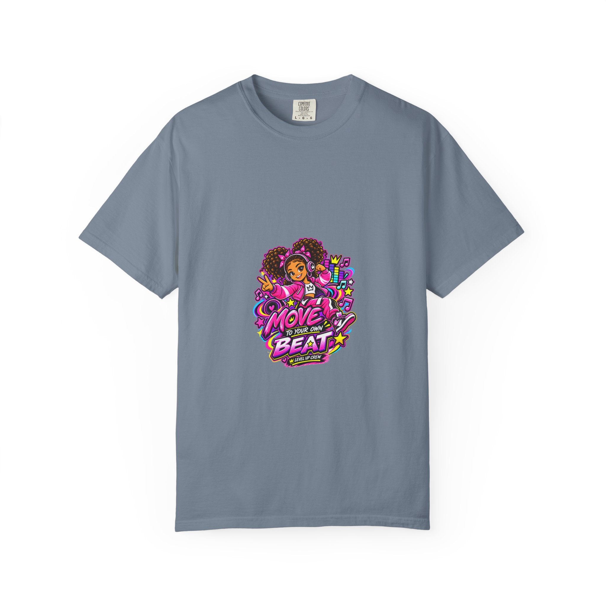Level Up Crew – Nia “Move to Your Own Beat” Graphic Tee