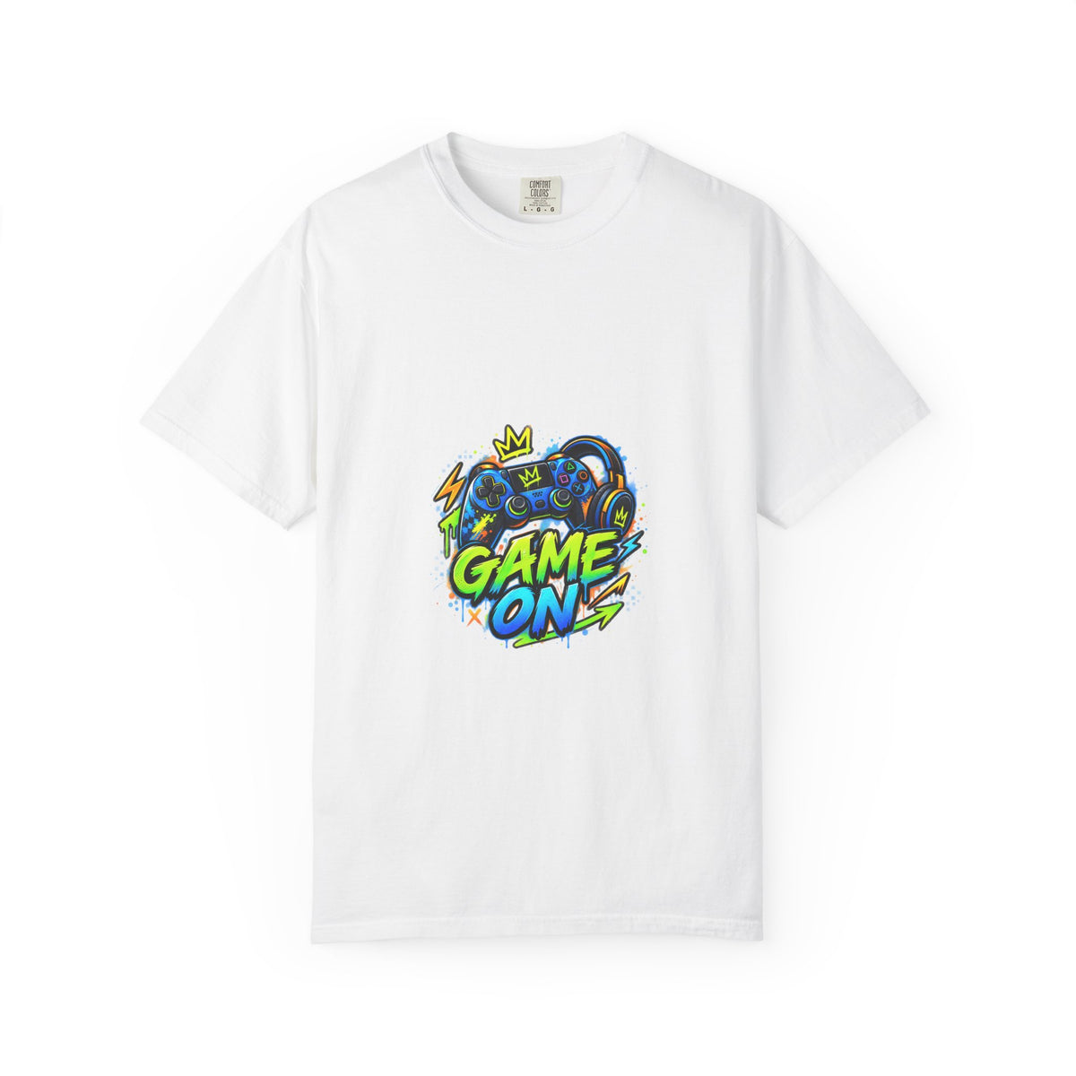 Level Up Crew – “Game On” Graphic Tee
