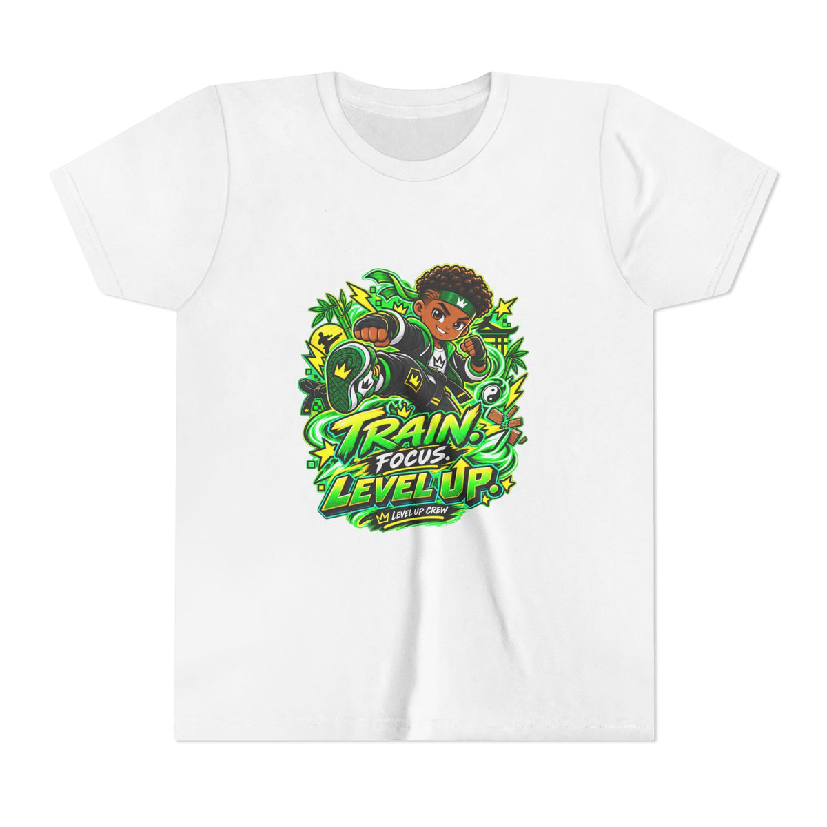 Level Up Crew — "Kai.Train.Dream" Kids Tee