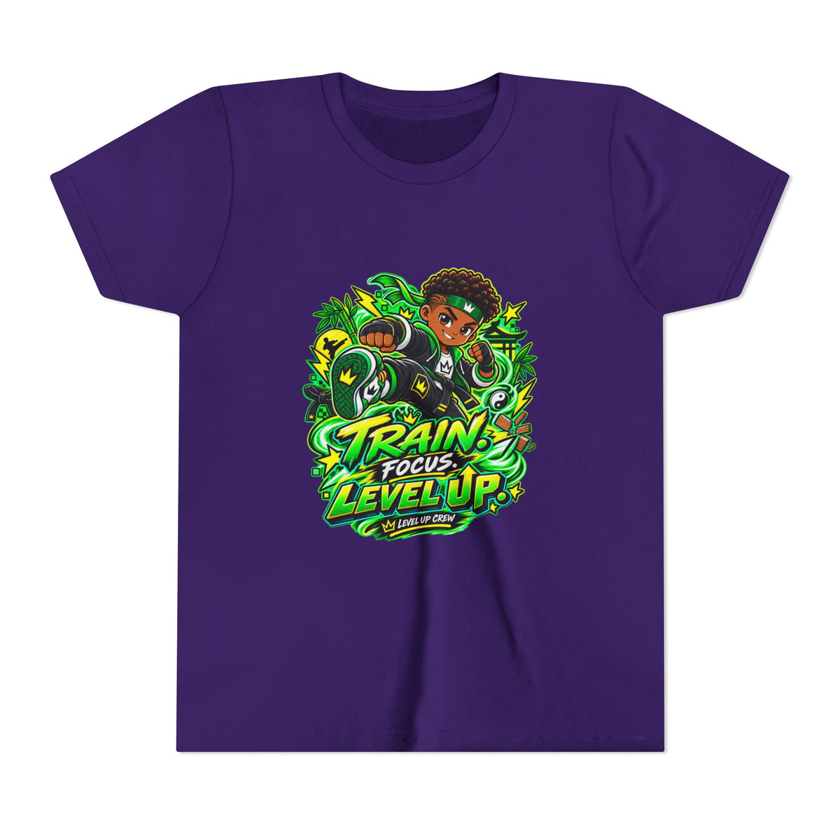 Level Up Crew — "Kai.Train.Dream" Kids Tee