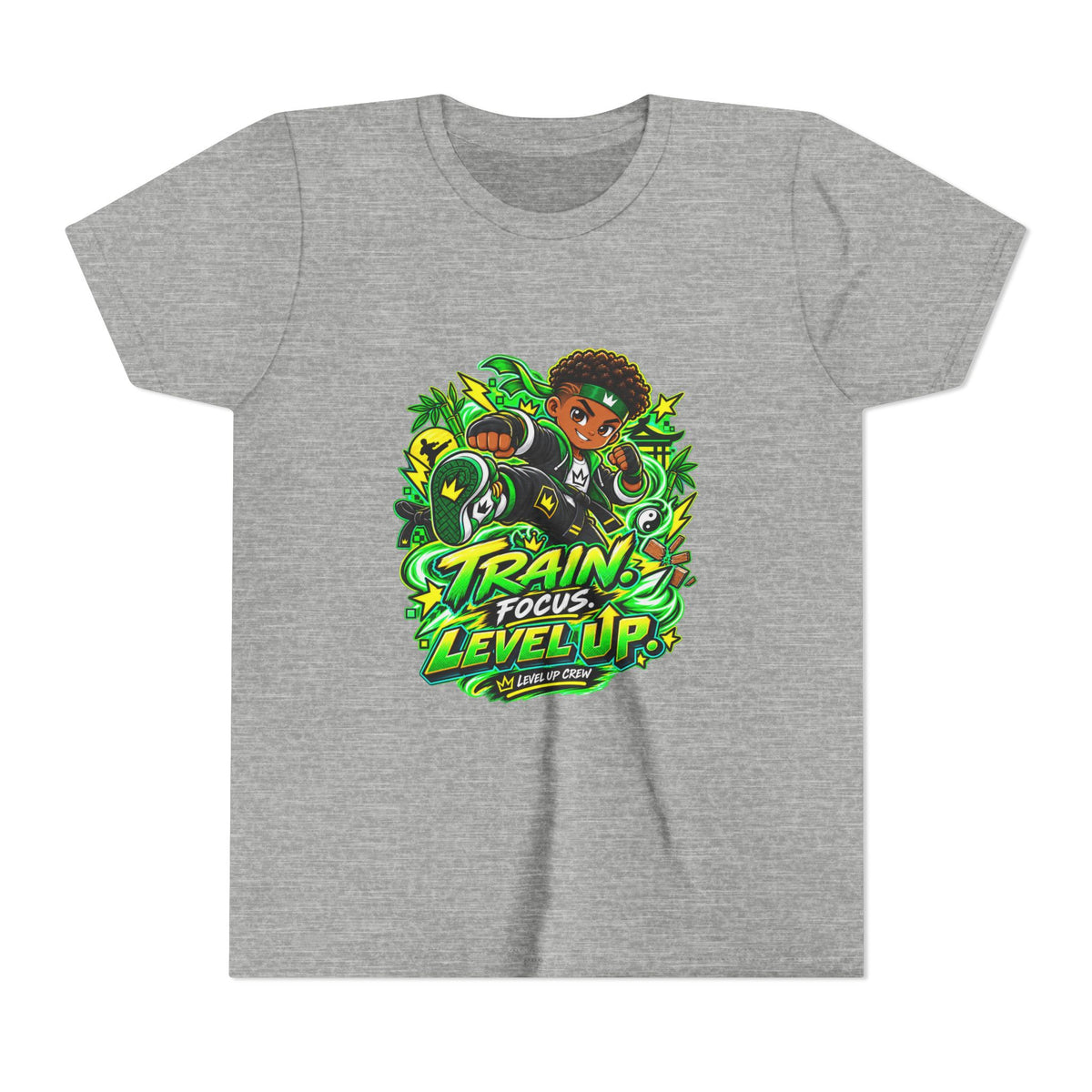 Level Up Crew — "Kai.Train.Dream" Kids Tee