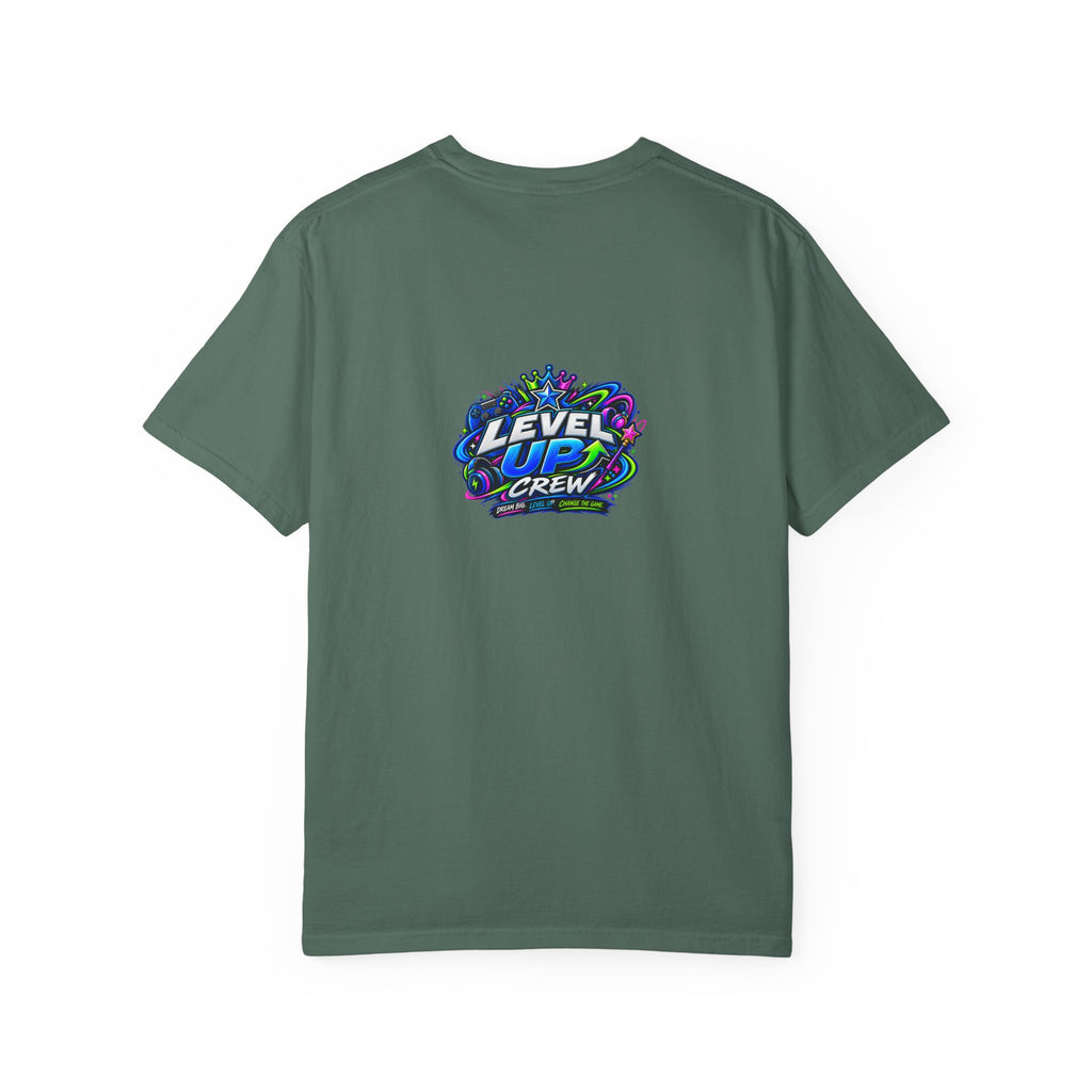 Level Up Crew – “Game On” Graphic Tee