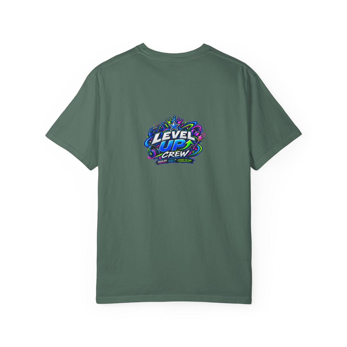 Level Up Crew – “Game On” Graphic Tee