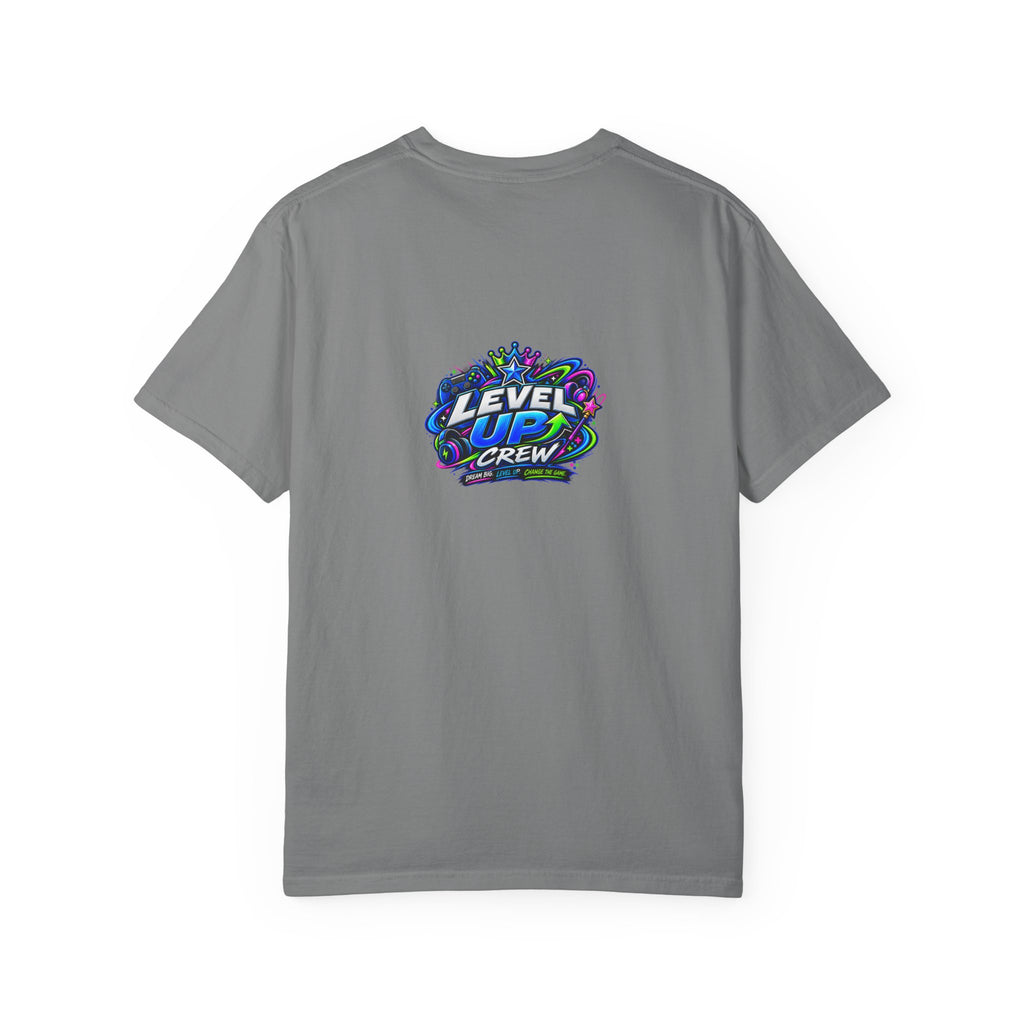 Level Up Crew – “Game On” Graphic Tee