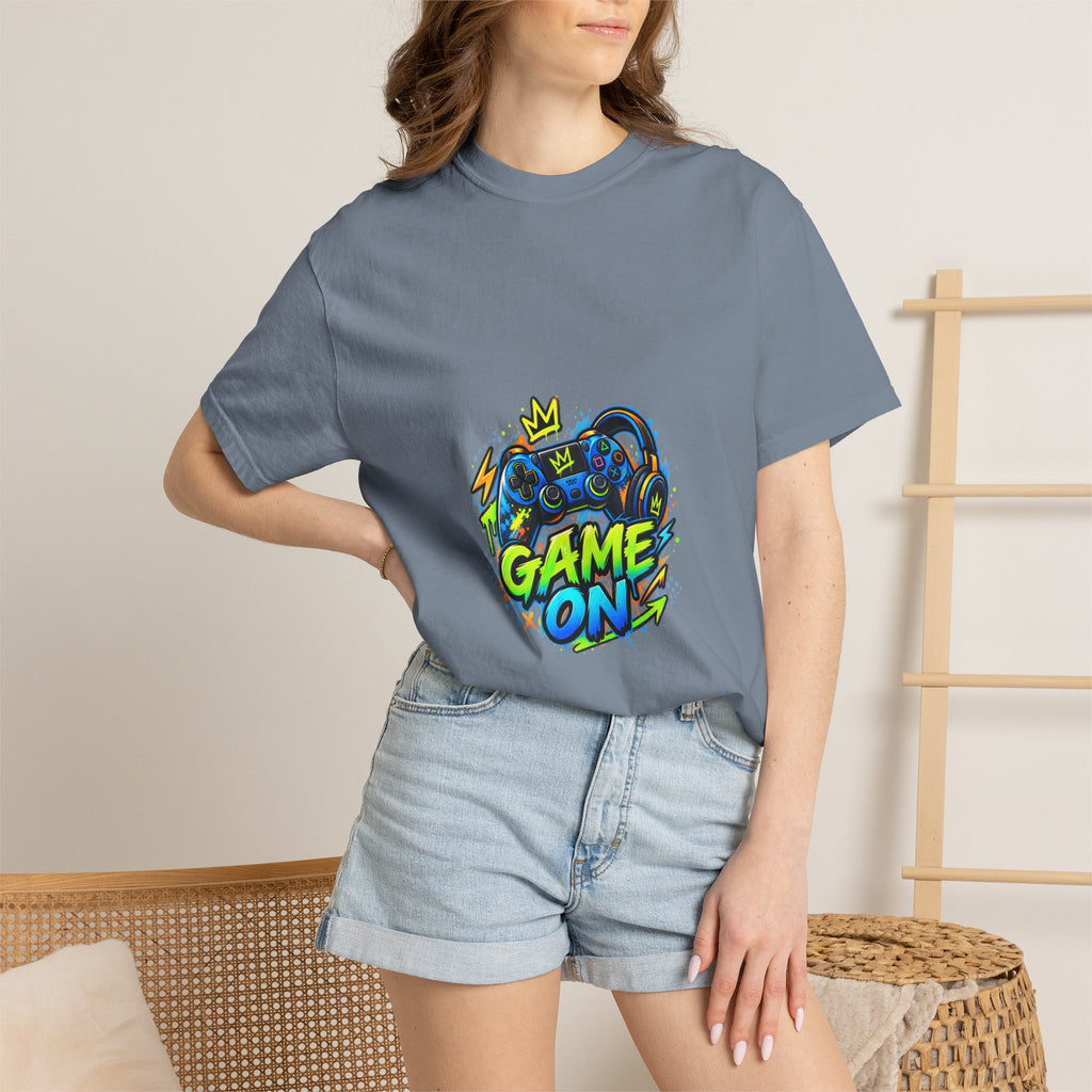 Level Up Crew – “Game On” Graphic Tee