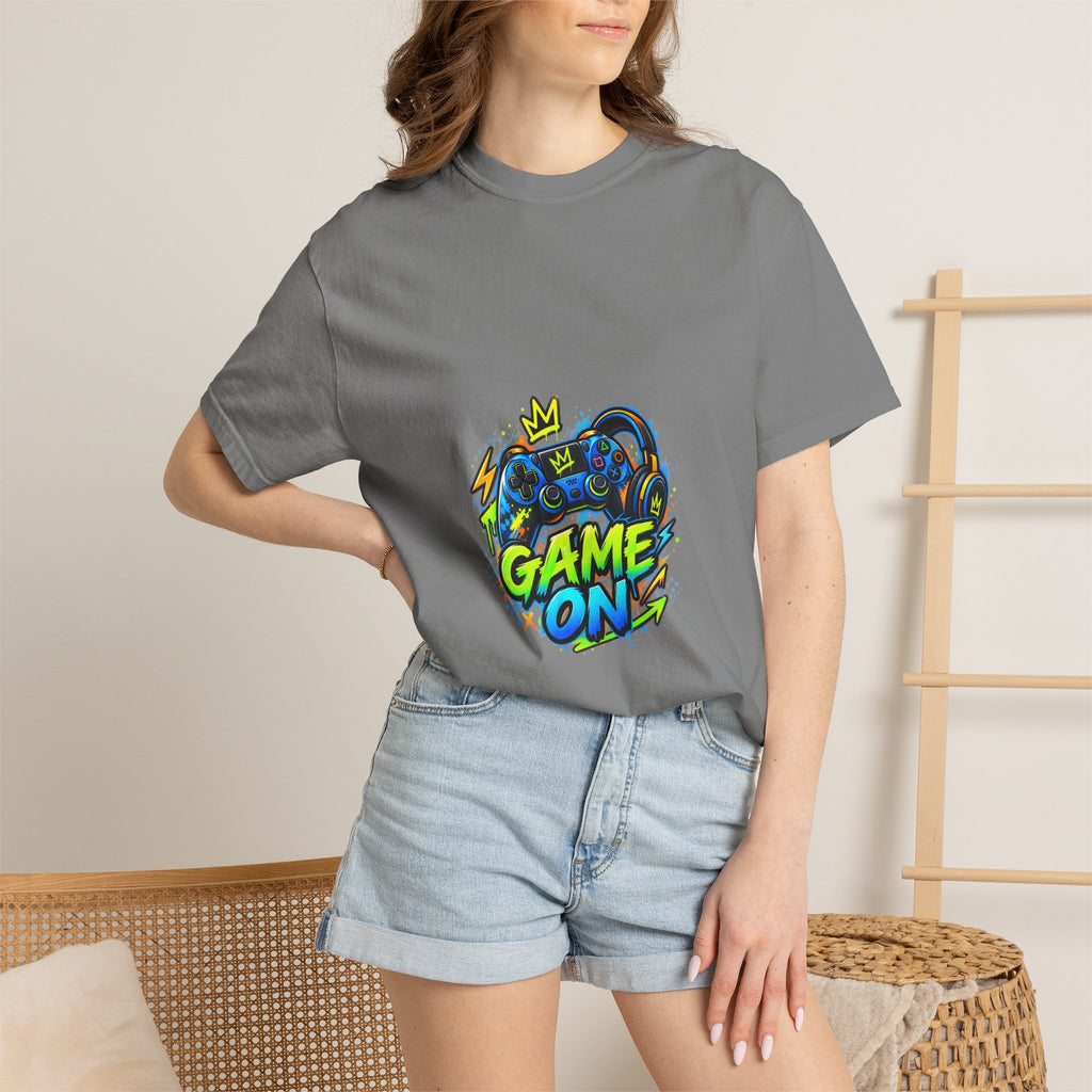 Level Up Crew – “Game On” Graphic Tee