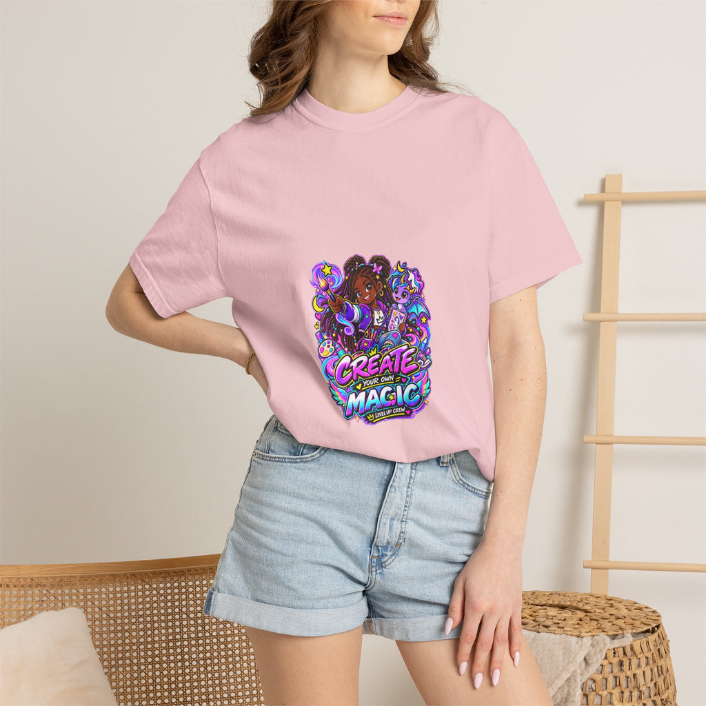 Level Up Crew – Zara “Create Your Own Magic” Graphic Tee