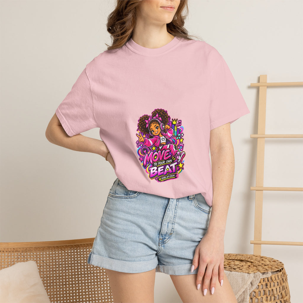 Level Up Crew – Nia “Move to Your Own Beat” Graphic Tee