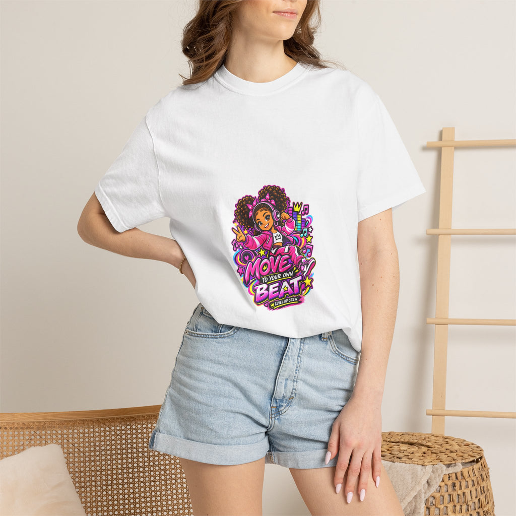 Level Up Crew – Nia “Move to Your Own Beat” Graphic Tee