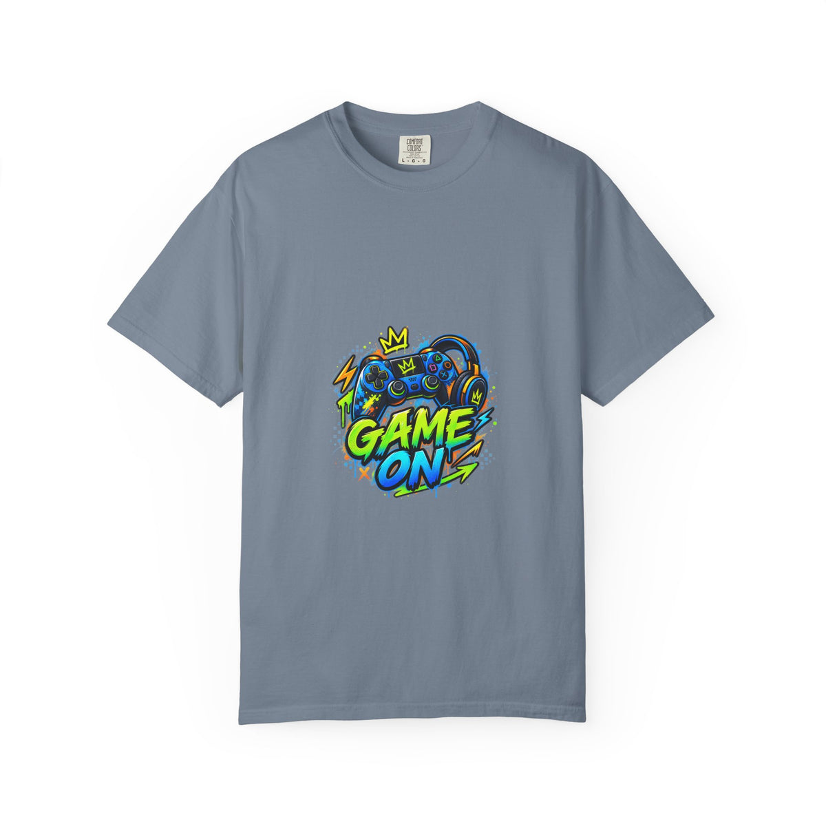 Level Up Crew – “Game On” Graphic Tee