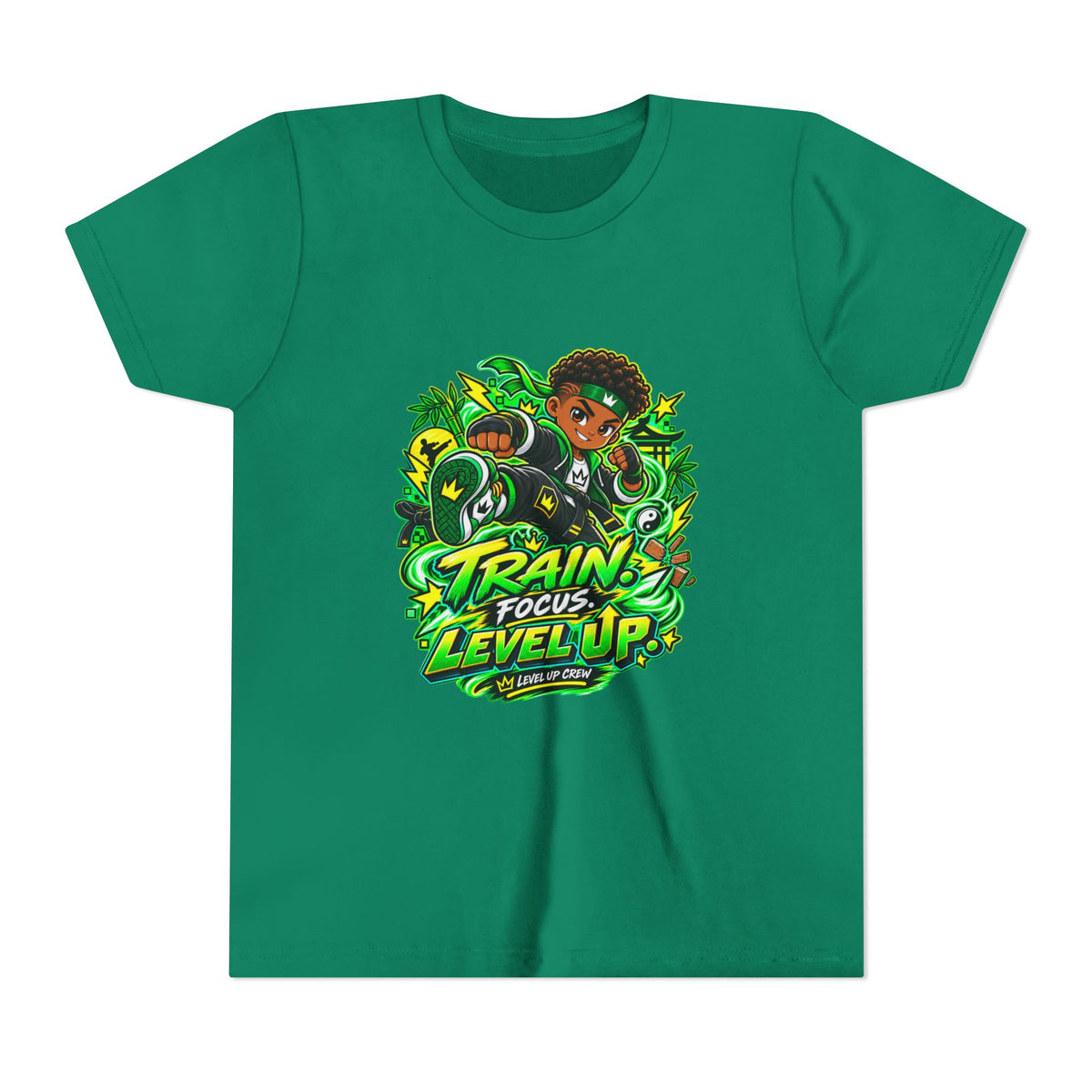 Level Up Crew — "Kai.Train.Dream" Kids Tee