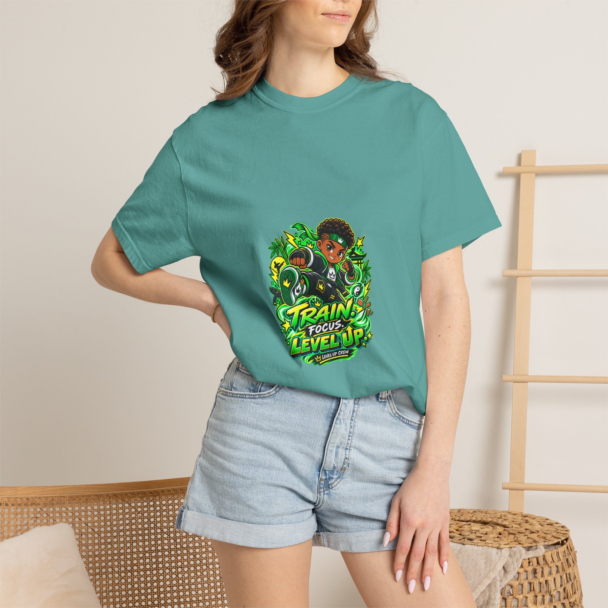 Level Up Crew – Kai “Train. Focus. Level Up.” Graphic Tee