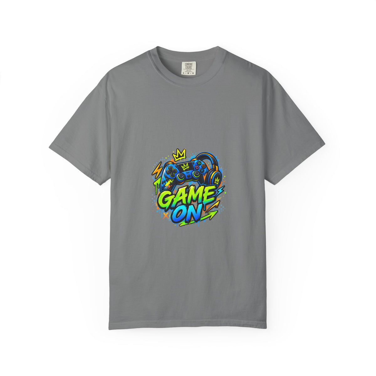Level Up Crew – “Game On” Graphic Tee