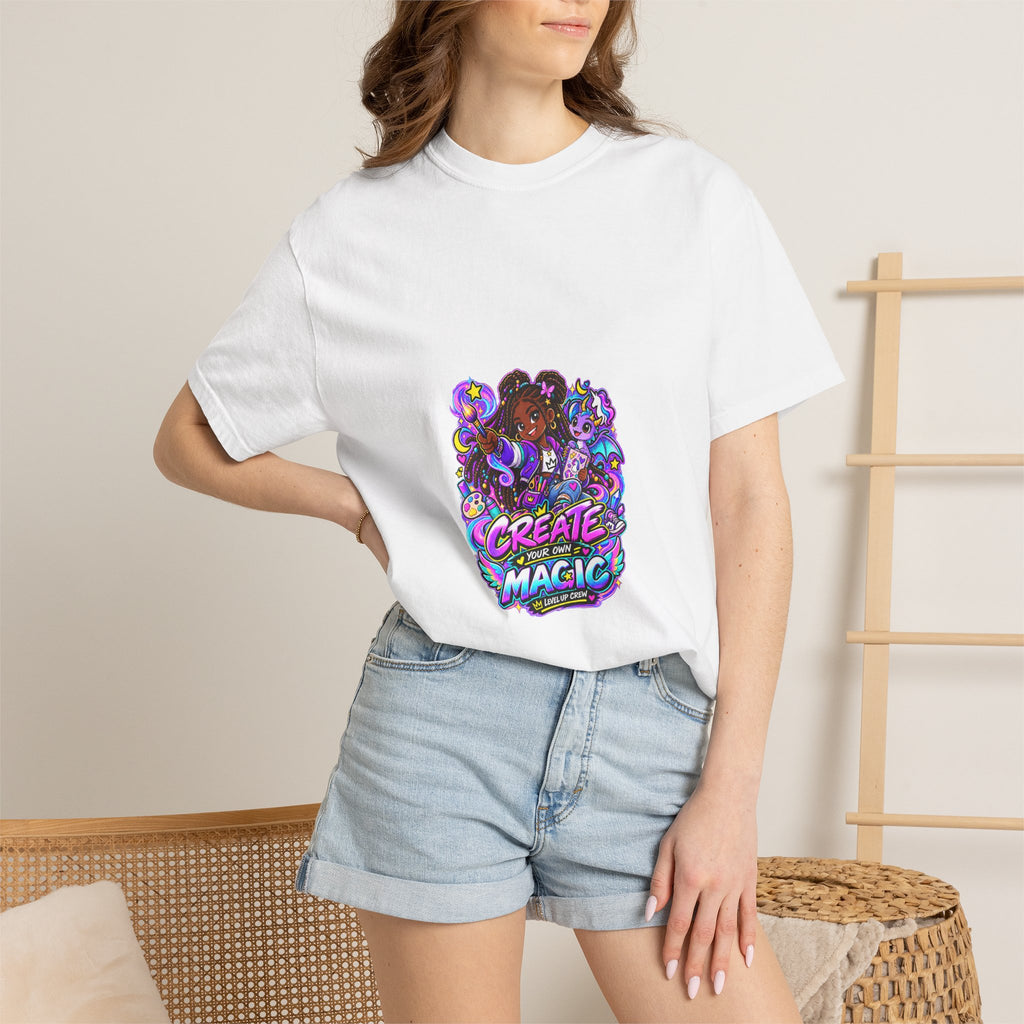 Level Up Crew – Zara “Create Your Own Magic” Graphic Tee