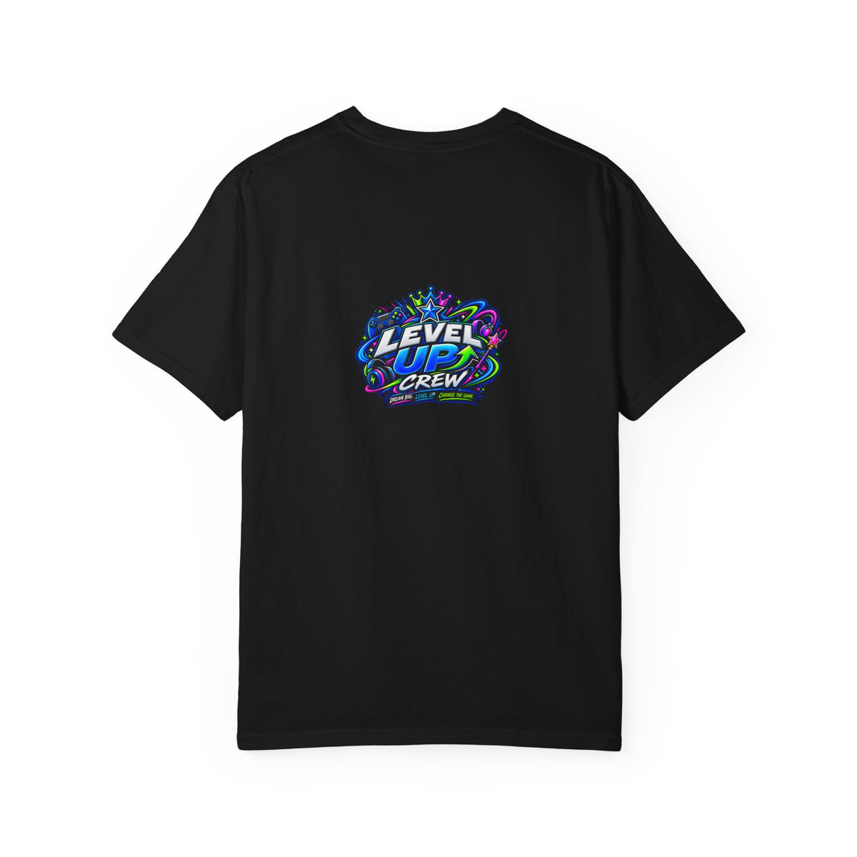 Level Up Crew – “Game On” Graphic Tee