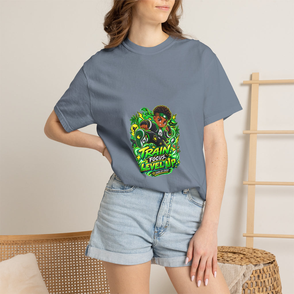 Level Up Crew – Kai “Train. Focus. Level Up.” Graphic Tee