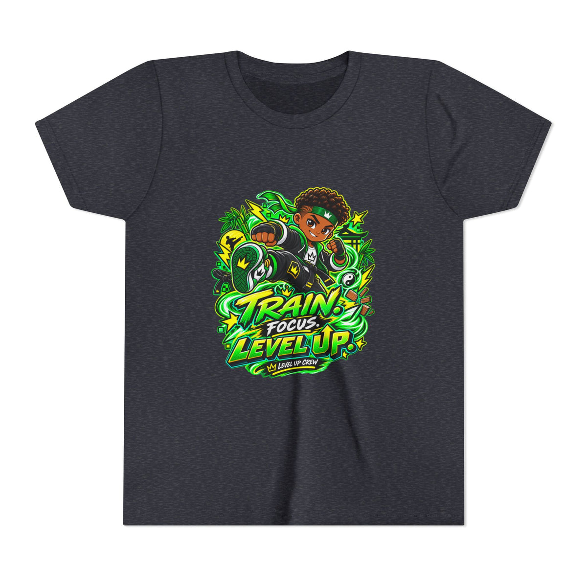 Level Up Crew — "Kai.Train.Dream" Kids Tee